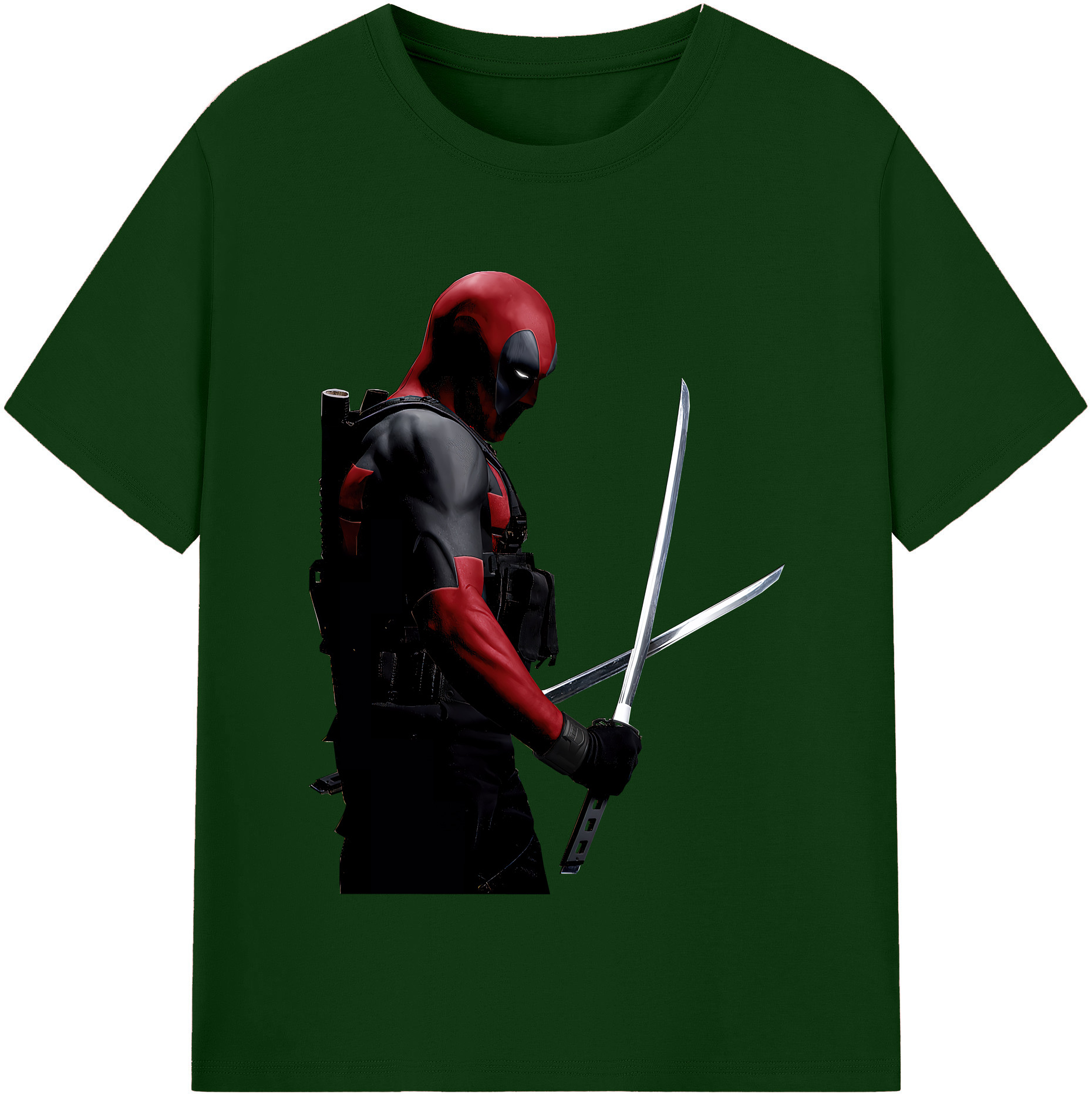 （画像用） Deadpool デッドプール 綿100％半袖Tシャツ（フロントプリント）